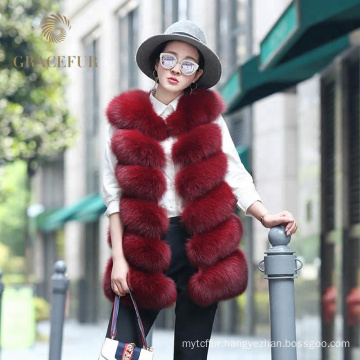 Excellent fast supplier woman real fox fur vest 2017 fashion